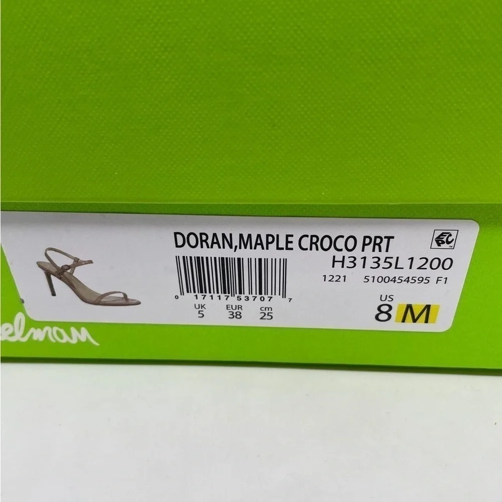 Sam Edelman Doran Heel Sandals in Maple Croco - NWT - Picture 11 of 12